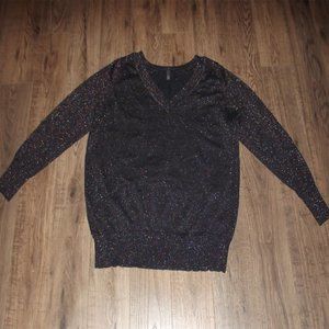 Lane Bryant Black Sweater with Sparkle - Size 18/20